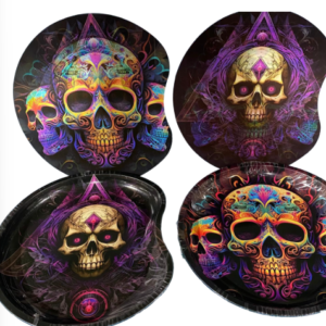 Round 3D Holographic Rolling Trays