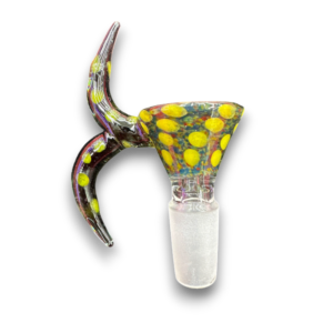 Spotted Bowl w/ Dual Horns
