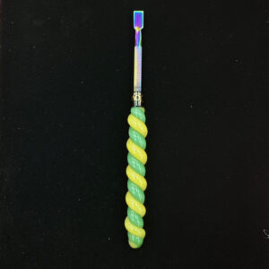 Swirl Design Glass/Metal Dabber