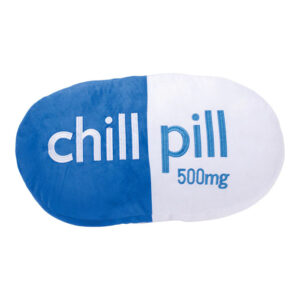 Blue Chill Pill Decor Pillow