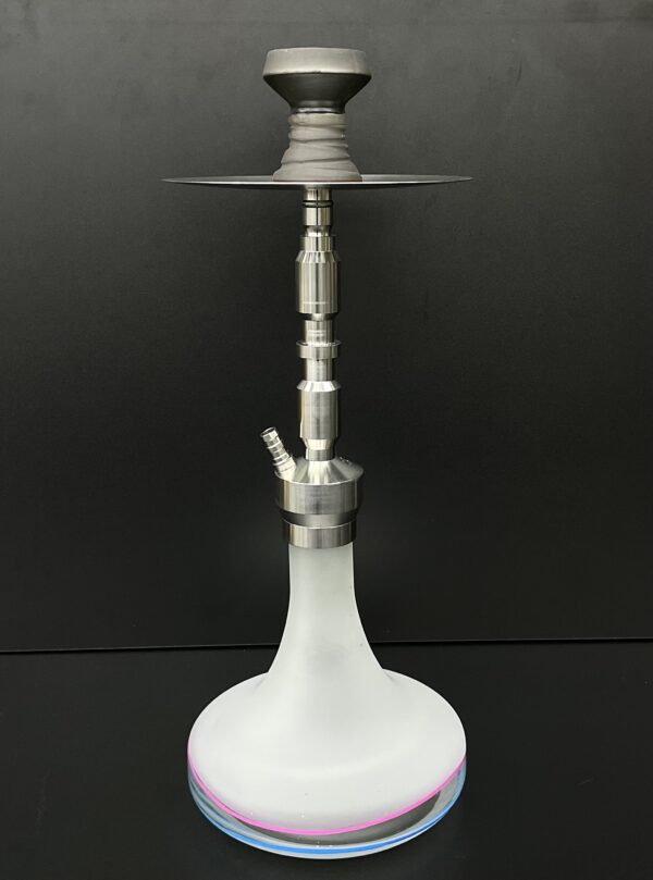 22" Magnum Stainless Steel Frosted Base Hookah