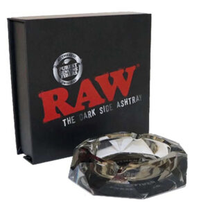 Raw Crystal Glass Ash Tray