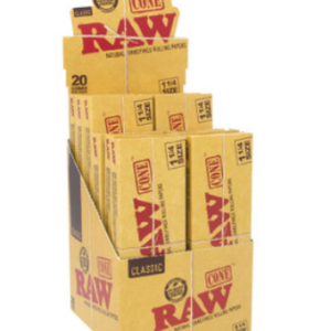 Raw Cones | Classic Cones 1 1/4 12pk 20ct Box