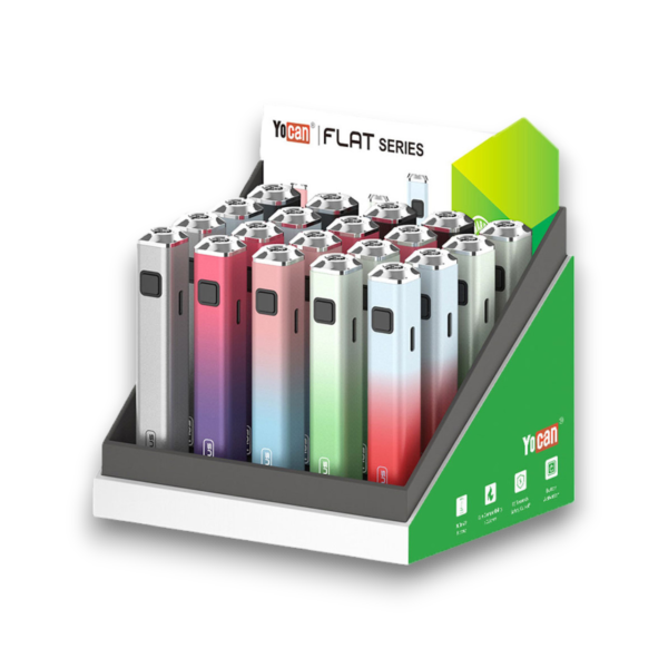 Yocan - Flat Plus 900mAh Carto Battery - Display of 20