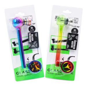 Glass Pipe Set W/ Plastic Grinder 12ct Disp