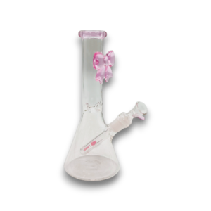 10" Pink Bow Beaker WP