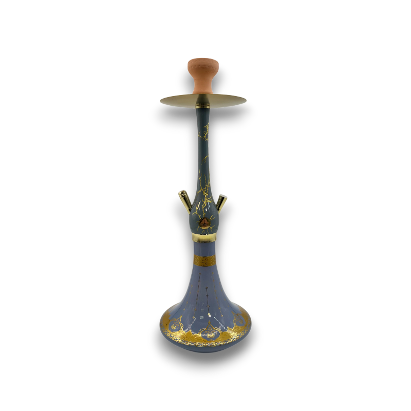 27" Khateeb Cracked Wood Hookah