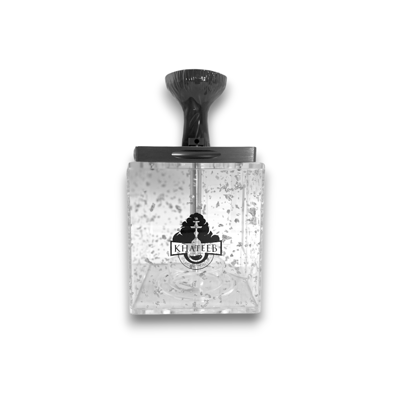 Khateeb Tall Acrylic Box Hookah w/ Flakes