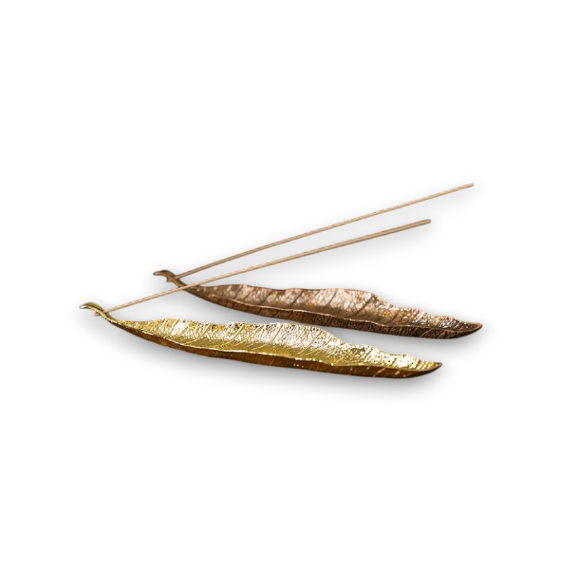 Alloy Leaf Incense Holder
