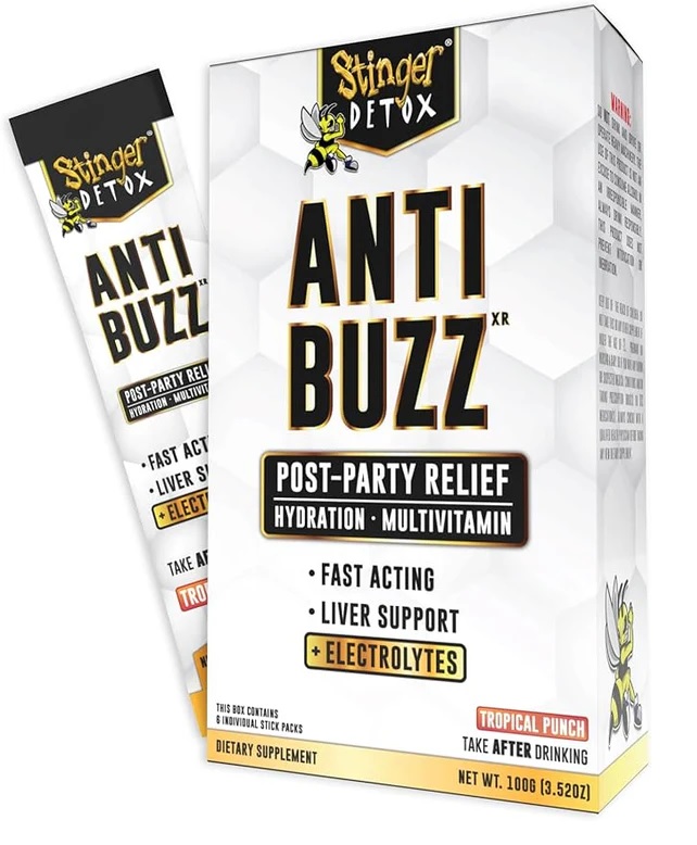 Stinger Anti-Buzz Electrolyte Drink Mix 6pk