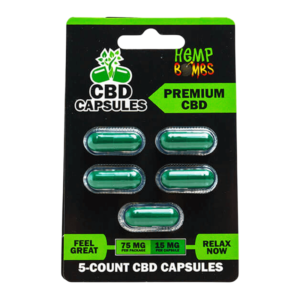 Hemp Bombs CBD Caps 5ct 75mg