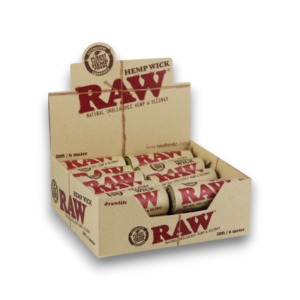 Raw Hempwick 20ft 20ct