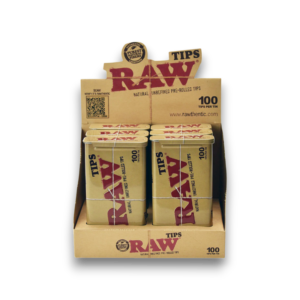 Raw Tips | Pre-Rolled Tips 100/Tin 6ct Box