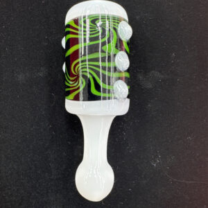 4" White Color Wig Wag Chillum