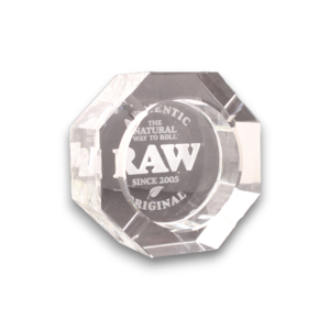 Raw Crystal Glass Ashtray