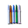 6" Color tube Honey Straws