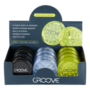 Groove Acrylic Grinder 12ct
