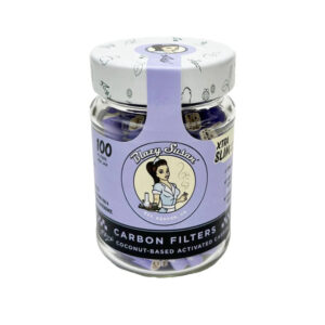 Purple Activated Carbon Filter Tips | Xtra Slim | 100ct Jar