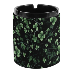 Clover Design Print Car Ash Trays
