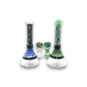 10" Stripes/Spots Beaker
