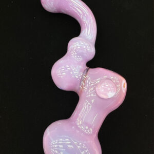 7" Full Pink Tube Bubbler