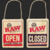 Raw Wood Open Sign Lrg