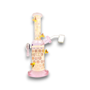 IC Glass - Fumed Honeycomb Rig w/Honeybees