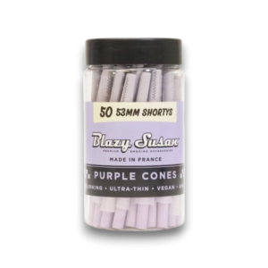 Blazy Susan Cones | Purple | 53mm Shorty 50ct Jar