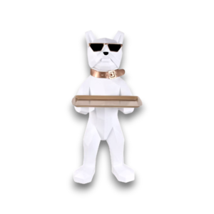 35" Khateeb Bulldog Figure Hookah