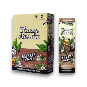 Blazy Susan Black Tea Leaf Wraps 2ct-Disp of 25