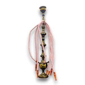 36" Engraved Brass Hookah