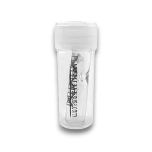 DNA Flat Mouth Clear Glass Tips | 10ct Bag