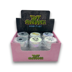 Tuff Shredder 4pt Iridescent Decal Grinder | 12ct Box