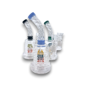 6" Twist Neck Rasta Perc WP