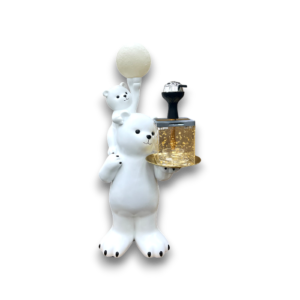 34" Khateeb Polar Bear Figure Hookah