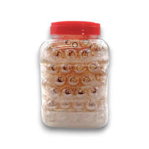 4" Color OB Jar | 90ct | Amber