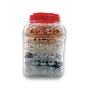 4" Color OB Jar | 90ct | Tri-Color Mix