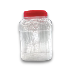 4" Bent OB Jar | 60ct | Clear