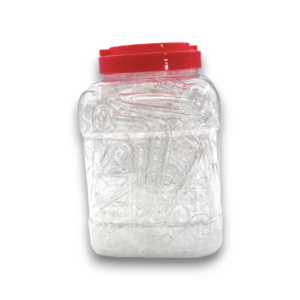 6" Bent OB Jar | 45ct | Clear