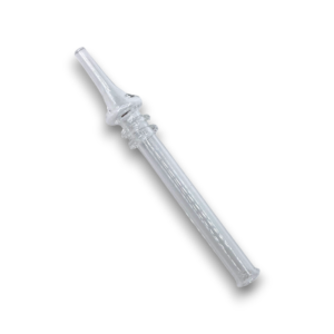 6" Clear Glass Honey Straw