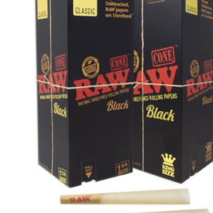 Raw Cones | Black Cones KS 20pk 12ct Box