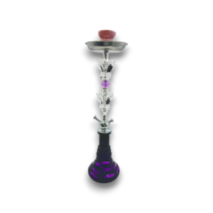 24" Khateeb Floral 1 Hose Hookah Box Kit