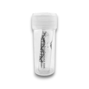 DNA Flat Mouth Clear Glass Tips | 10ct Bag