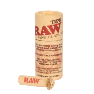 Raw Pre Rolled Rose Tips | 6ct Box