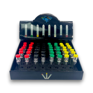 Glass Chillums w/ Color Cap | 48ct Box