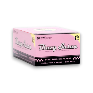 Blazy Susan Pink 1¼ Rolling Papers (50ct)- Display of 50
