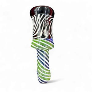 Multi Spiral Black Tube Chillum