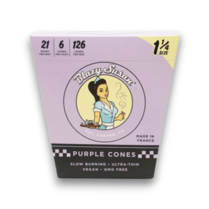 Blazy Susan Cones | Purple 1 1/4 | 6pk 21ct Box
