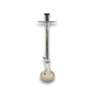 34" Khateeb Gold/Silver Barrel Hookah