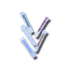 Clear 1Hitter w/ Gem Stones